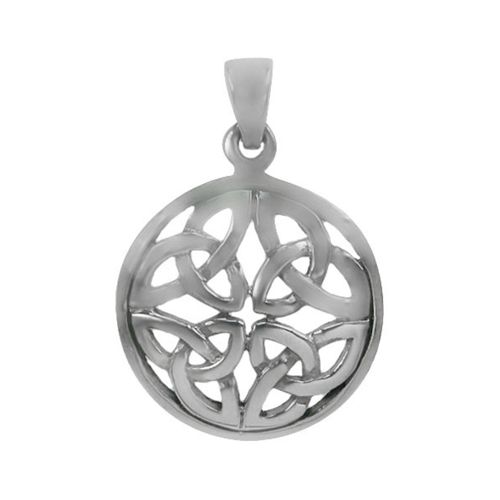 Sterling Silver Celtic Knot in Round Pendant